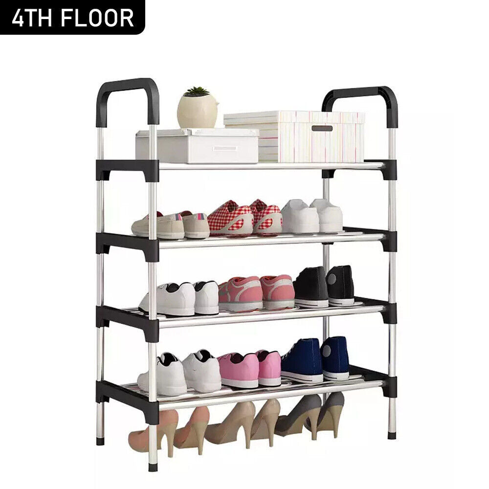 4-Tier Sturdy Shoe Rack – Heavy-Duty, Compact & Space-Saving