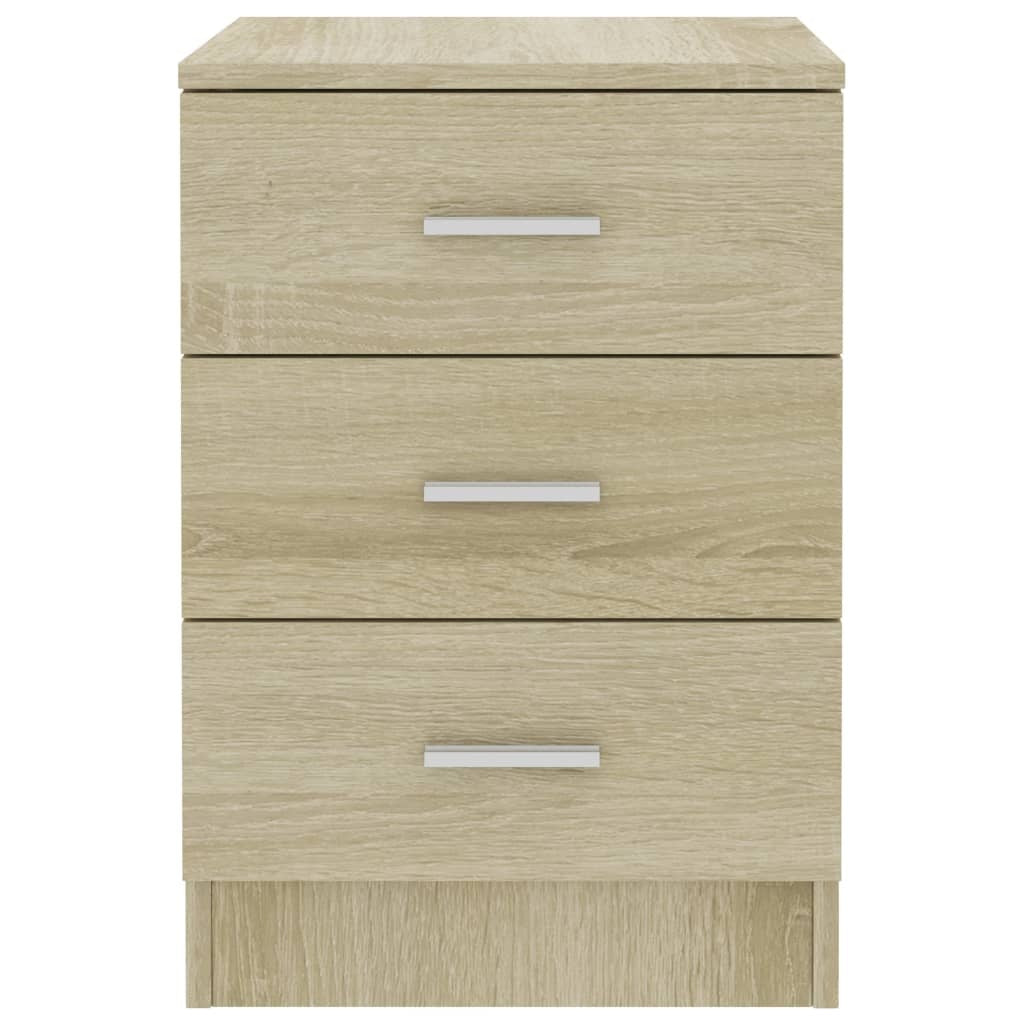 VidaXL Bedside Cabinets – Set of 2, Sonoma Oak, 38x35x56 cm