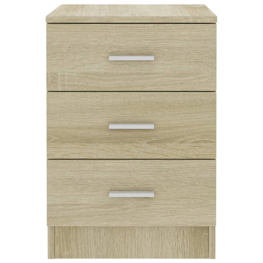 VidaXL Bedside Cabinets – Set of 2, Sonoma Oak, 38x35x56 cm