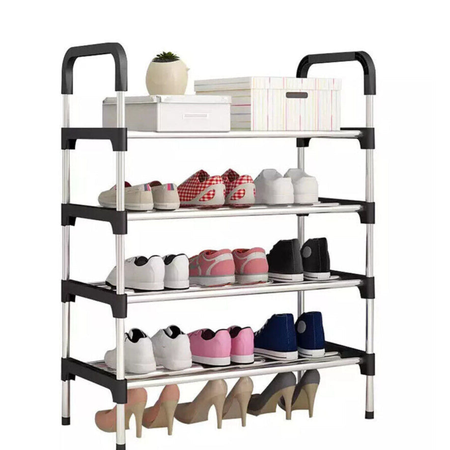4-Tier Sturdy Shoe Rack – Heavy-Duty, Compact & Space-Saving
