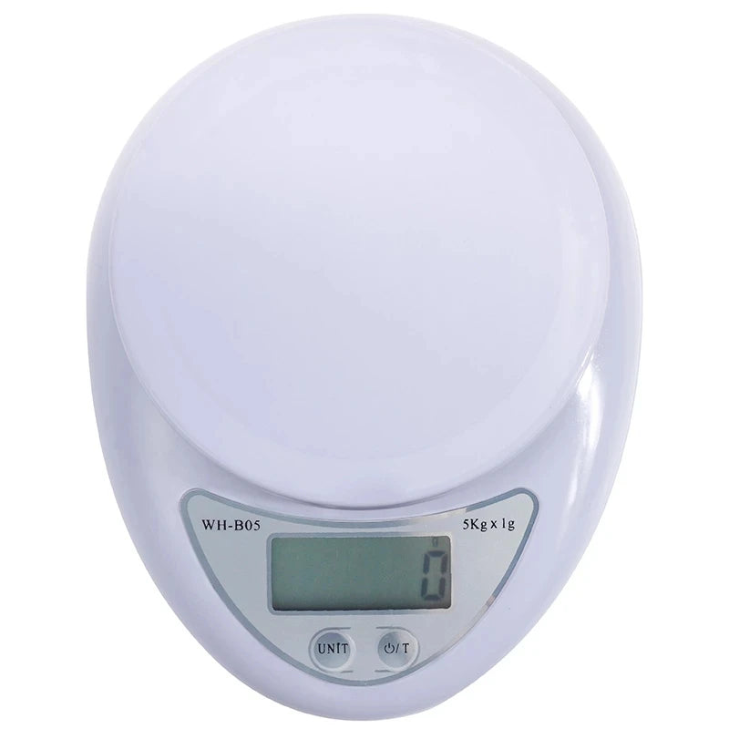 5kg/1g & 1kg/0.1g Portable Digital Scale for Postal, Food & Kitchen Use