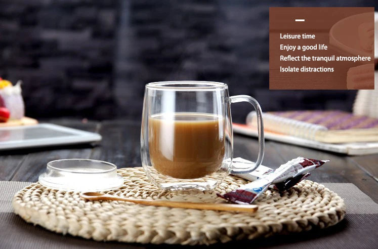 1–6PCS 80–450ML Double Wall Heat-Resistant Glass and Cups