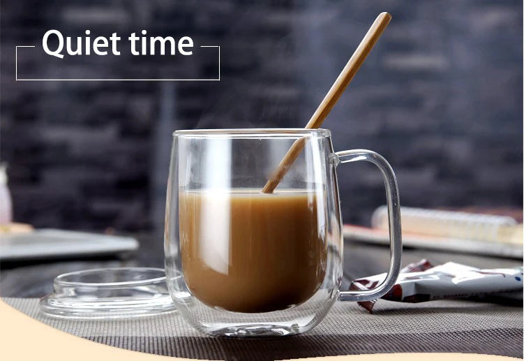 1–6PCS 80–450ML Double Wall Heat-Resistant Glass and Cups