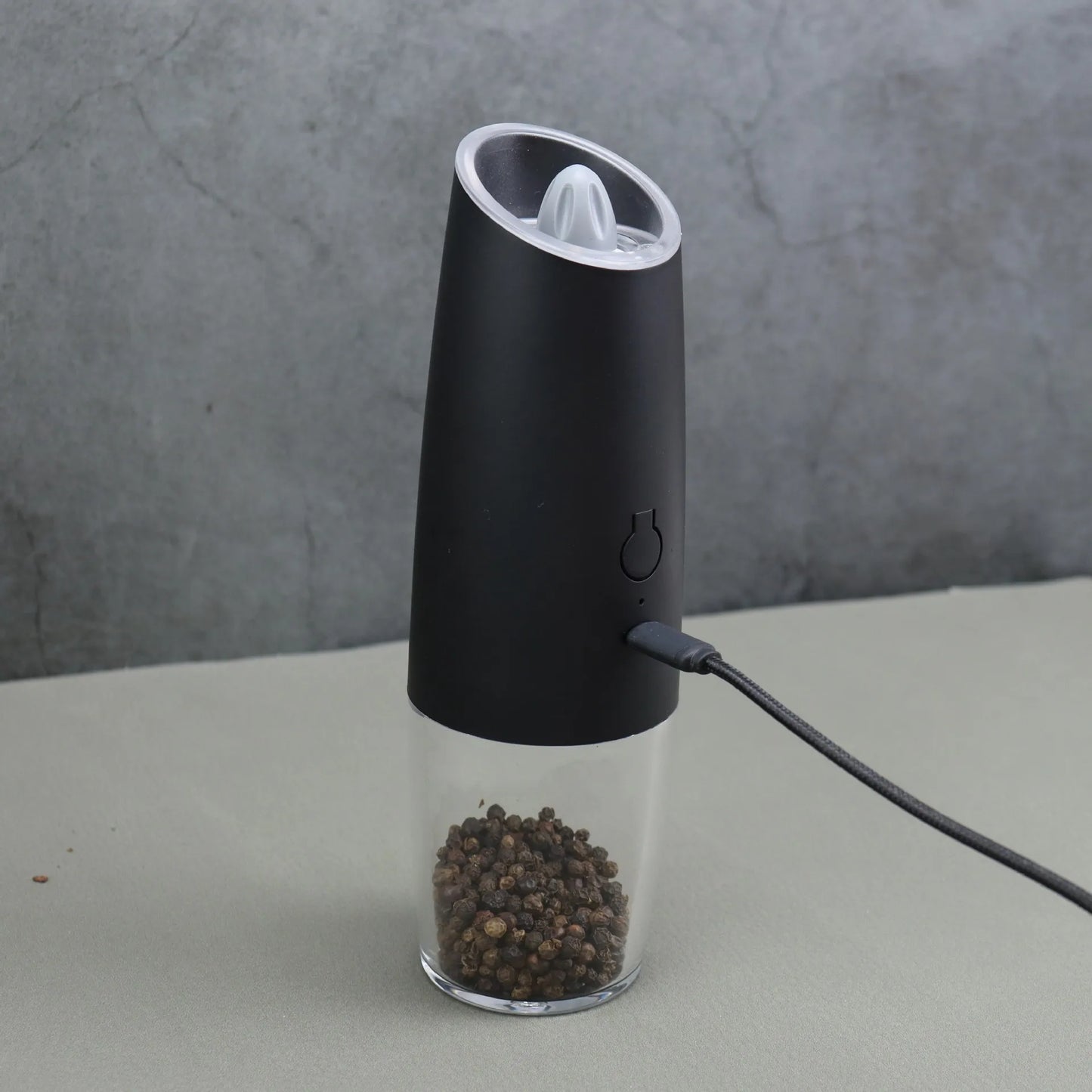 Rechargeable Salt & Pepper Grinder Set with Adjustable Coarseness