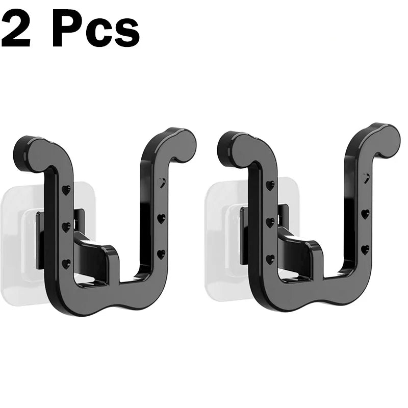 2Pcs Wall-Mounted Self-Adhesive Slipper Hooks