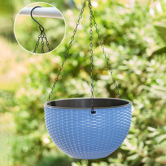 European-Style Imitation Rattan Hanging Flower Pot