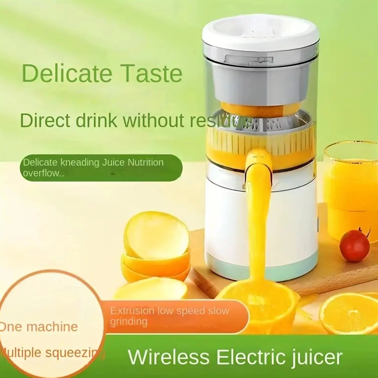 USB Rechargeable Wireless Electric Citrus Juicer