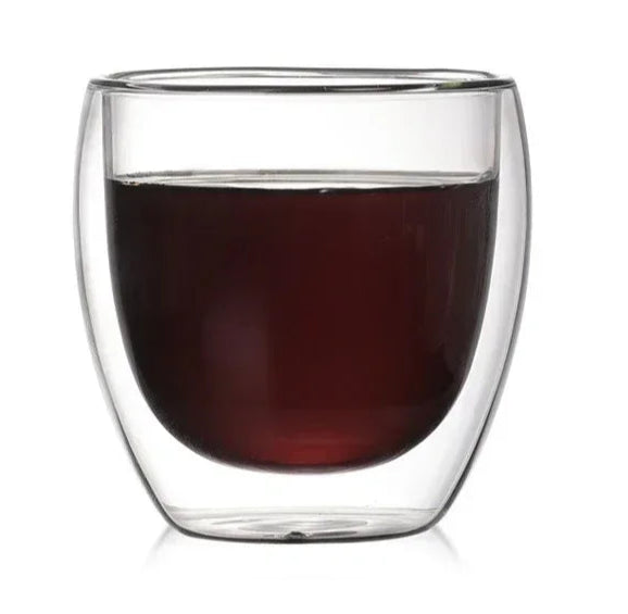 1–6PCS 80–450ML Double Wall Heat-Resistant Glass and Cups