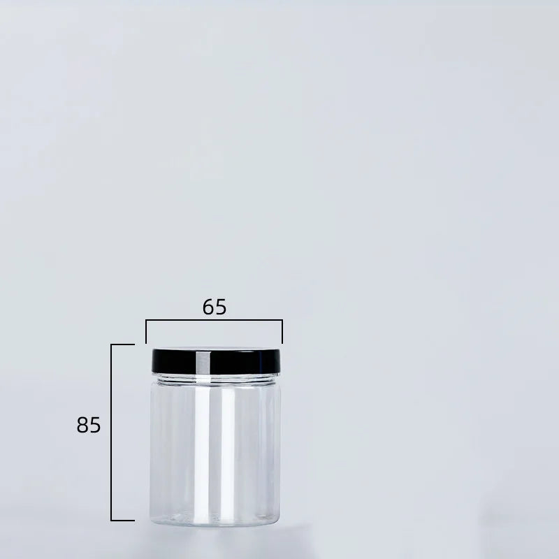 Clear Plastic Sealed Storage Can with Lid, Food-Grade Container