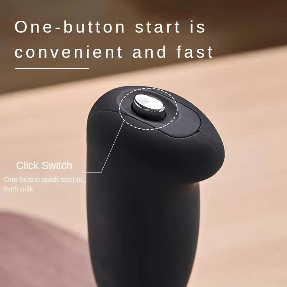 Handheld Electric Milk Frother & Mixer – Portable Coffee Foamer & Egg Beater