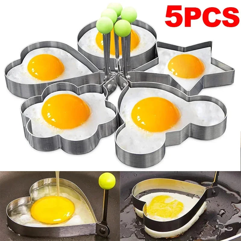 Stainless Steel Heart Egg & Pancake Mold Kitchen Gadget