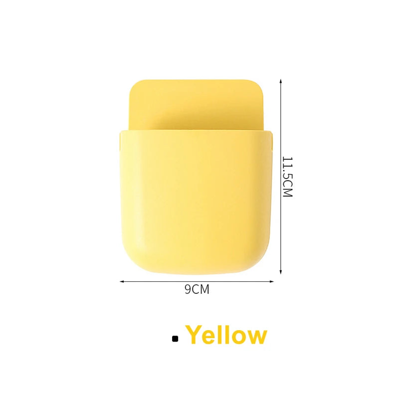 White Wall-Mounted Storage Box for Remote, Phone, and Essentials