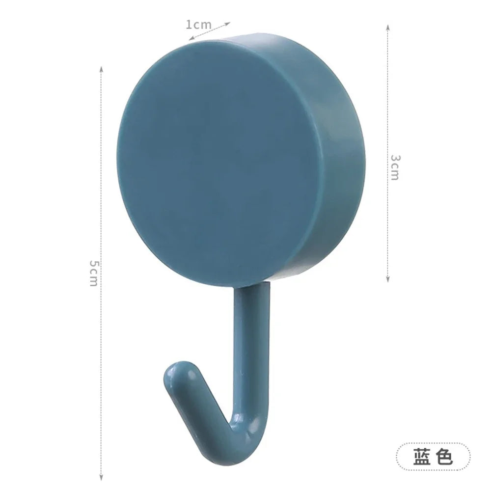 10PCS Self-Adhesive Wall Hooks for Coat, Bag, Towel, and Home Storage