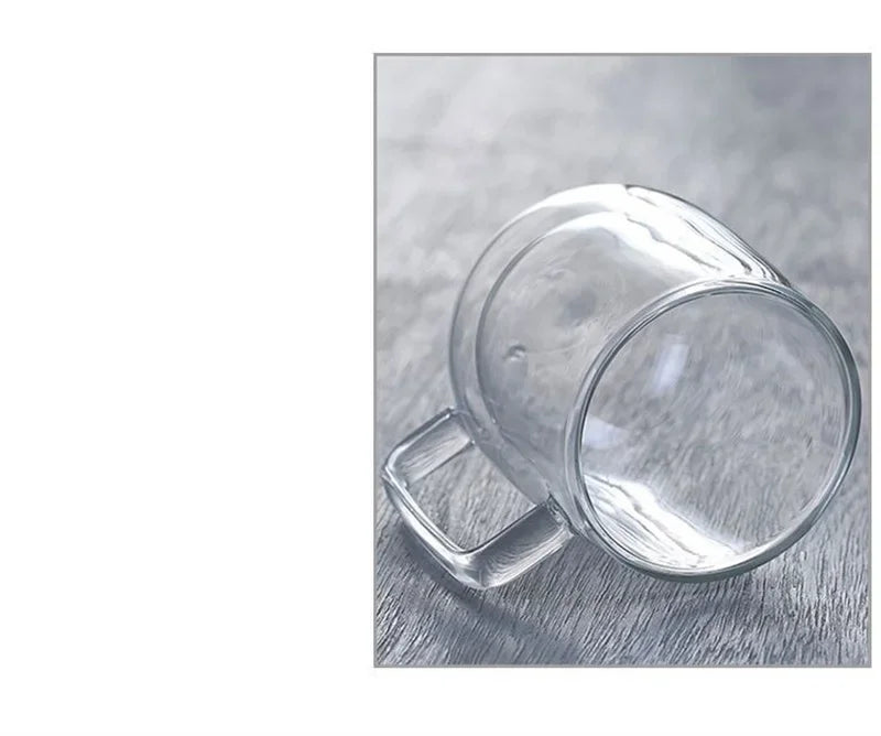 150–350ml Double Wall Heat Resistant Borosilicate Glass Mug