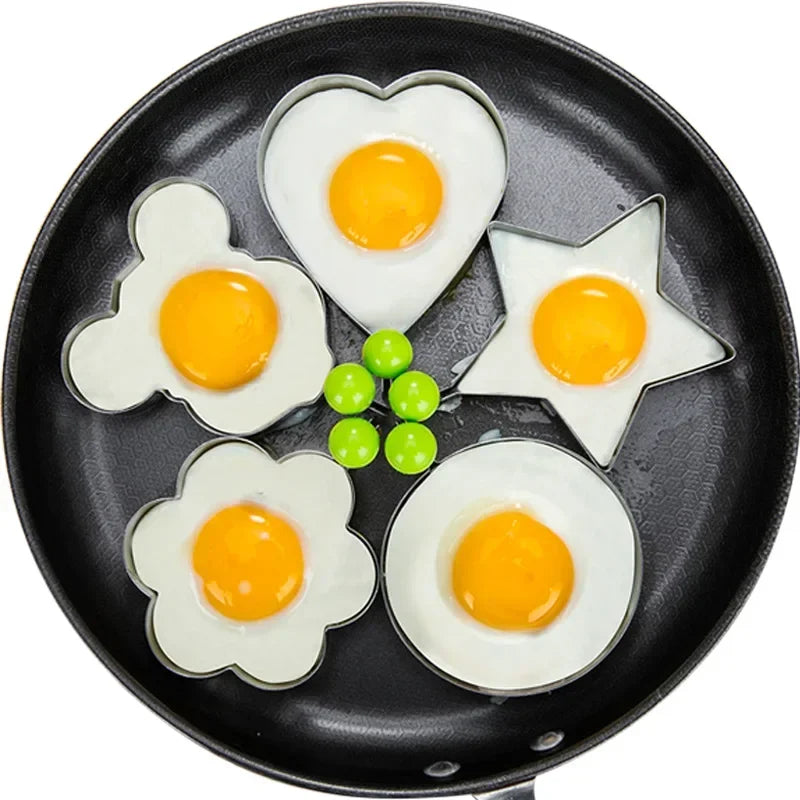 Stainless Steel Heart Egg & Pancake Mold Kitchen Gadget
