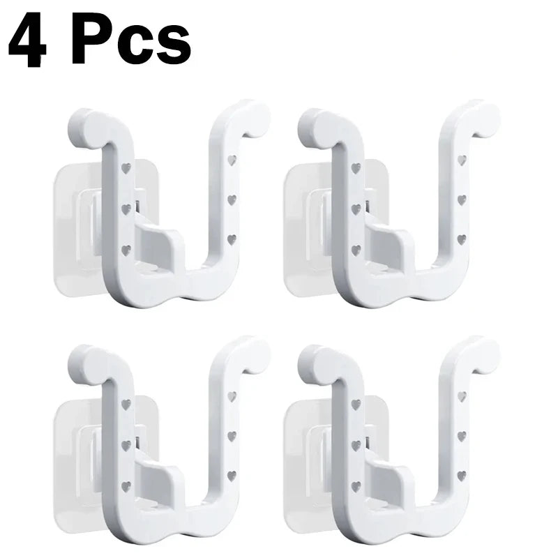 2Pcs Wall-Mounted Self-Adhesive Slipper Hooks