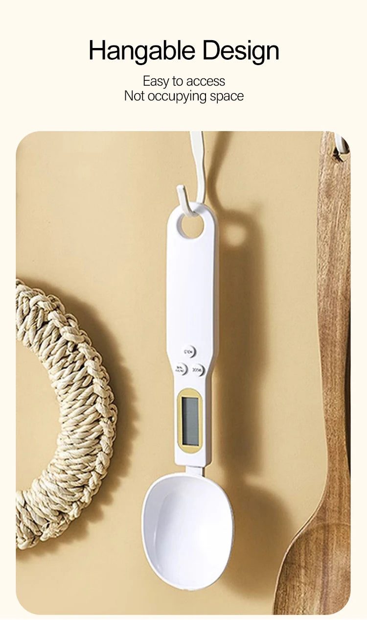 Digital Kitchen Scale Spoon, 500g/0.1g LCD Measuring Tool
