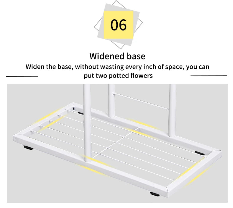 Cordial Shining 6-8 Layer Iron Plant Storage Rack for Home & Garden