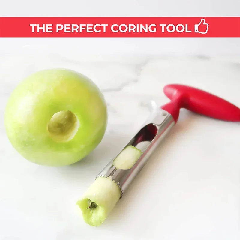 Premium Stainless Steel Apple & Pear Corer, Cutter, Slicer, Seeder Tool
