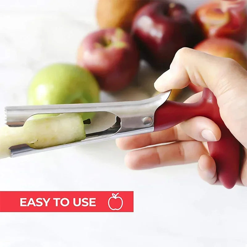 Premium Stainless Steel Apple & Pear Corer, Cutter, Slicer, Seeder Tool