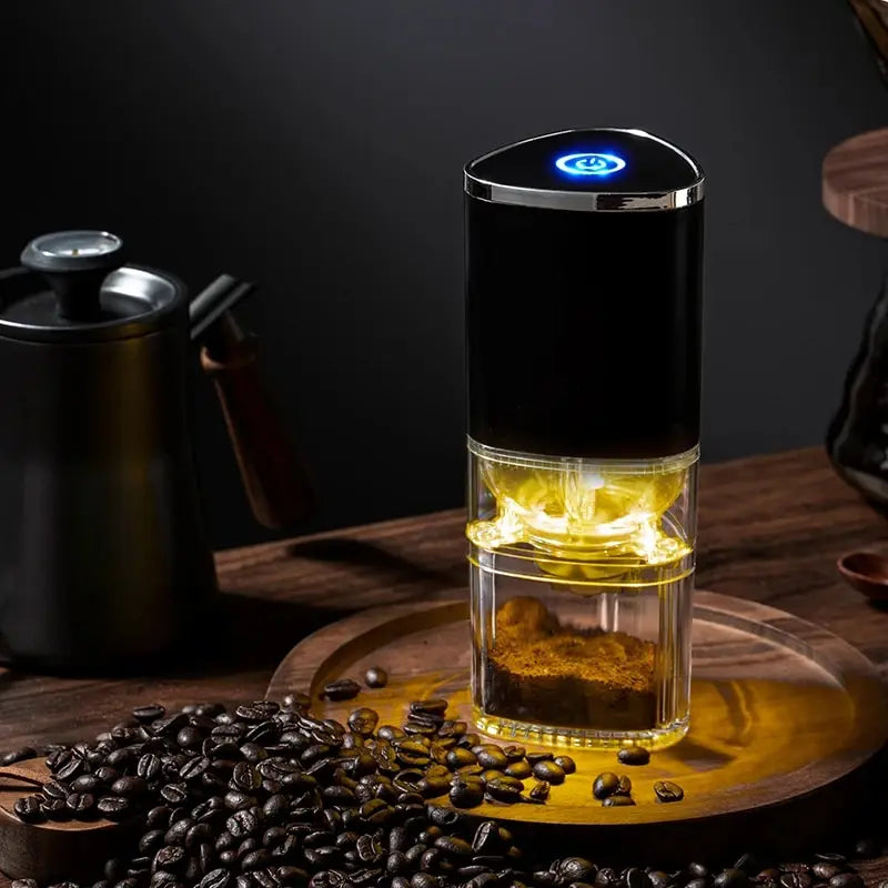Portable Electric Coffee Grinder with USB-C Charging and Ceramic Core