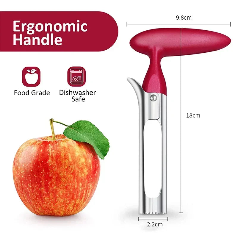 Premium Stainless Steel Apple & Pear Corer, Cutter, Slicer, Seeder Tool