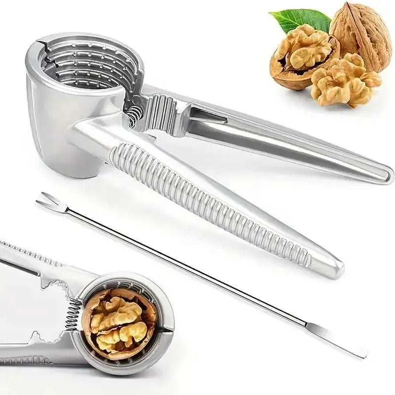 Multi-Functional Nut Shelling Tool for Walnuts, Chestnuts, Hazelnuts