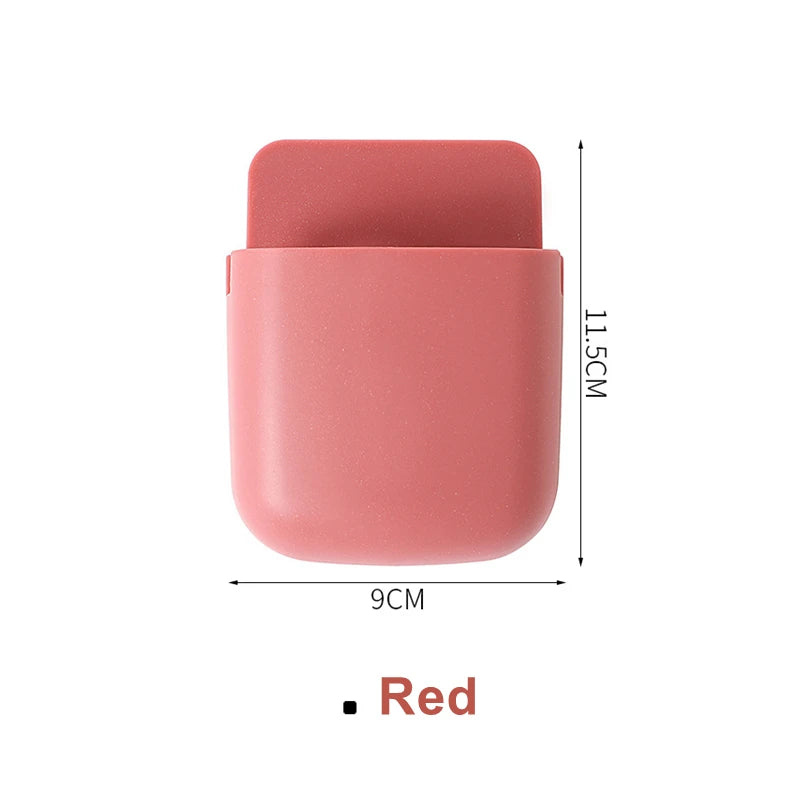 White Wall-Mounted Storage Box for Remote, Phone, and Essentials