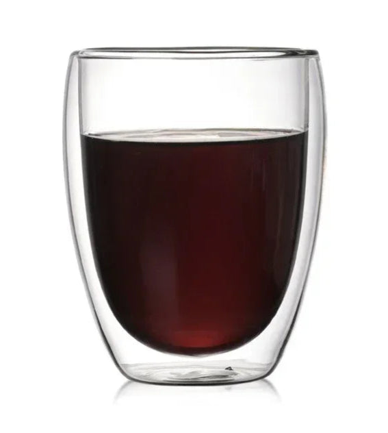 1–6PCS 80–450ML Double Wall Heat-Resistant Glass and Cups