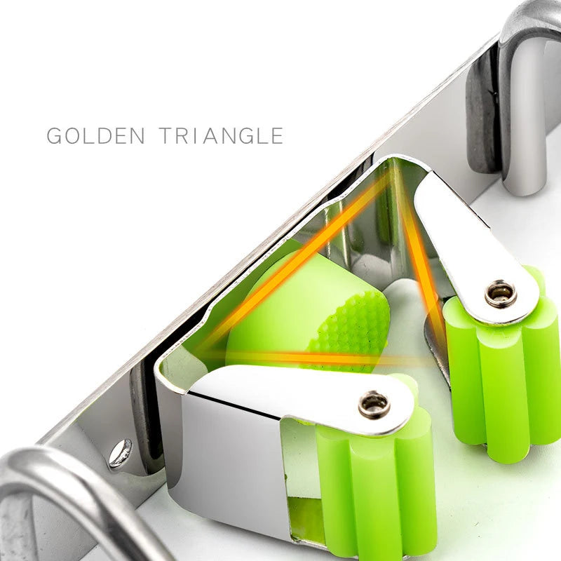 Stainless Steel Wall Mount Mop & Broom Organizer Hook