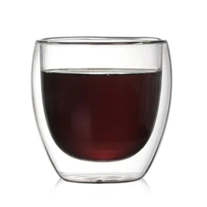 1–6PCS 80–450ML Double Wall Heat-Resistant Glass and Cups