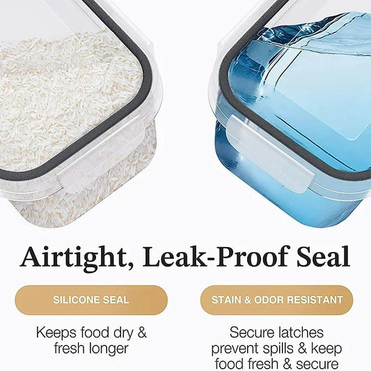5-Piece Food Storage Container Set with Lids for Kitchen and Refrigerator