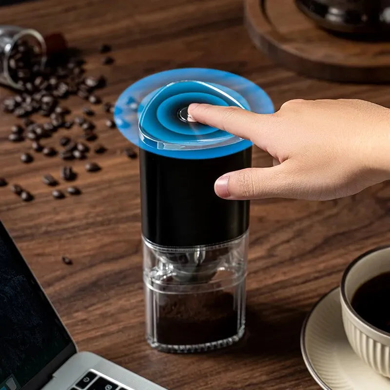 Portable Electric Coffee Grinder with USB-C Charging and Ceramic Core