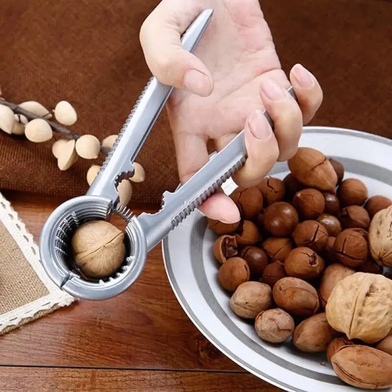 Multi-Functional Nut Shelling Tool for Walnuts, Chestnuts, Hazelnuts