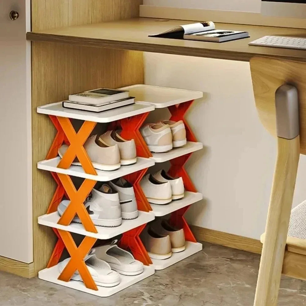 Multi-Layer Detachable Shoe Rack Organizer for Bedroom Storage