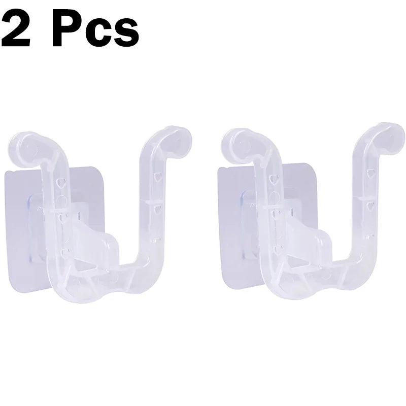 2Pcs Wall-Mounted Self-Adhesive Slipper Hooks