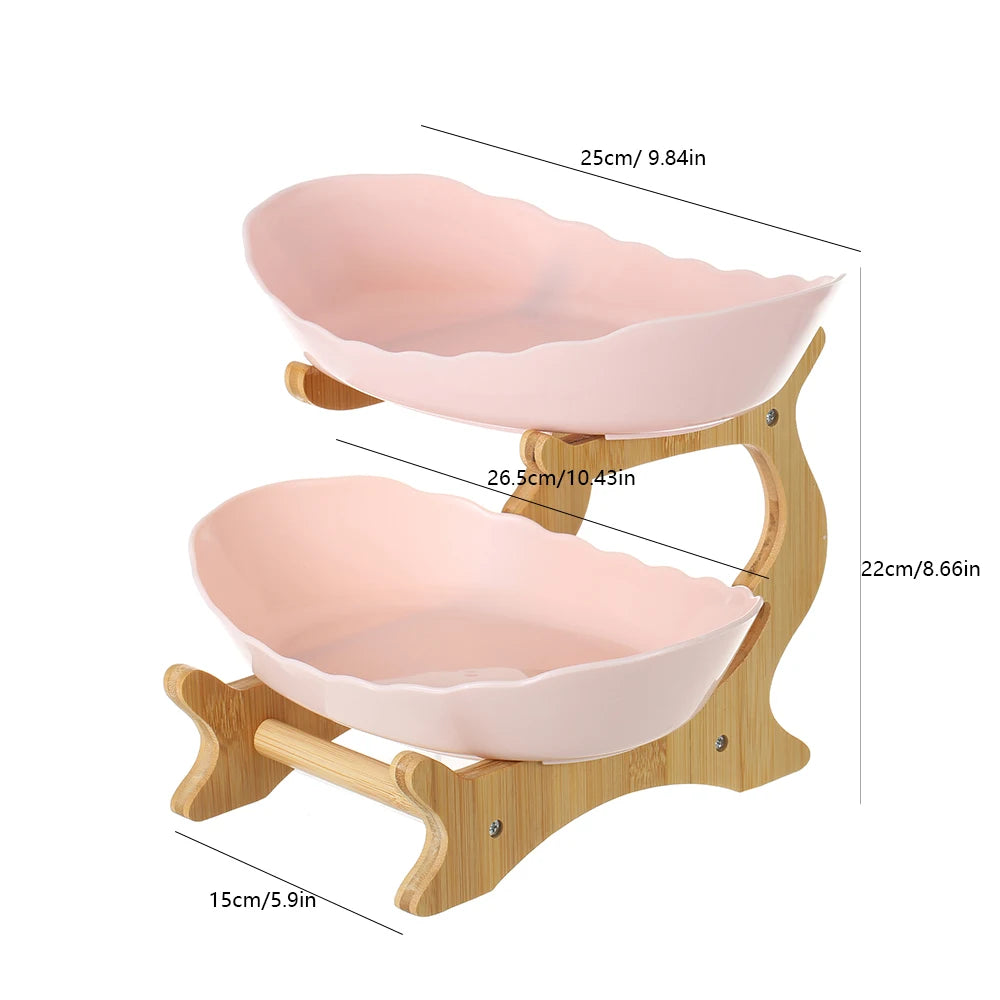 Modern 2/3 Layer Plastic Fruit & Snack Dish