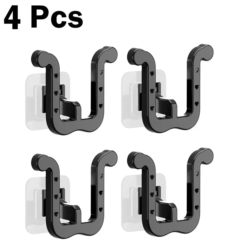2Pcs Wall-Mounted Self-Adhesive Slipper Hooks