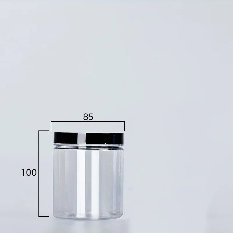 Clear Plastic Sealed Storage Can with Lid, Food-Grade Container