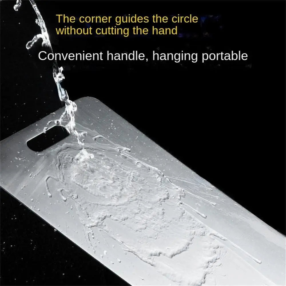 Antibacterial Stainless Steel Cutting Board for Kitchen & Dough Kneading