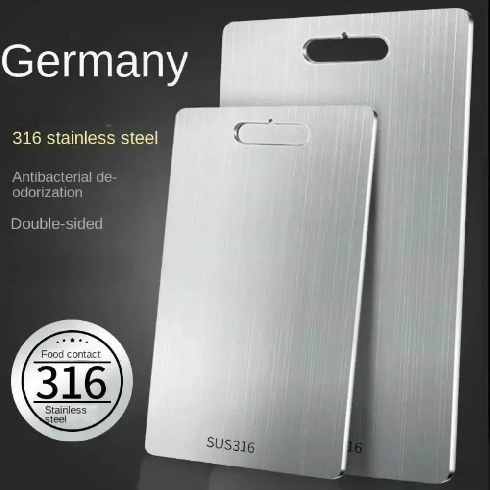 Antibacterial Stainless Steel Cutting Board for Kitchen & Dough Kneading