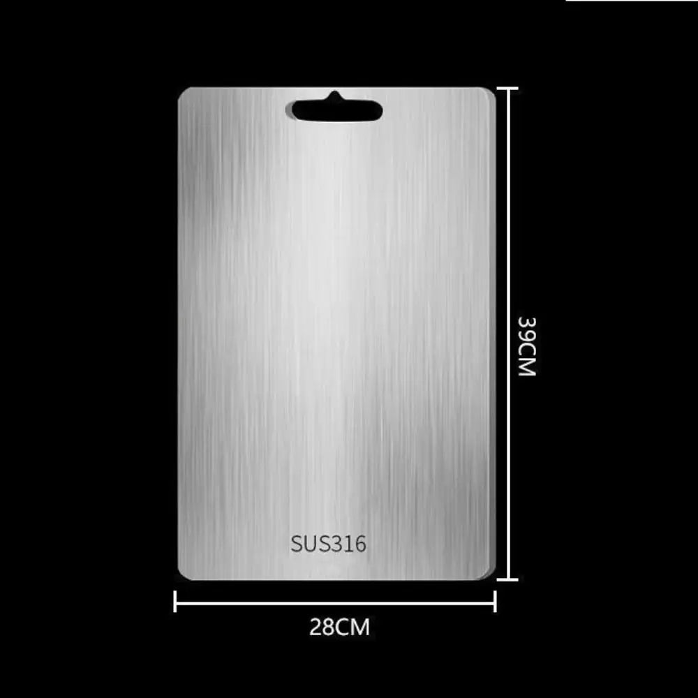 Antibacterial Stainless Steel Cutting Board for Kitchen & Dough Kneading