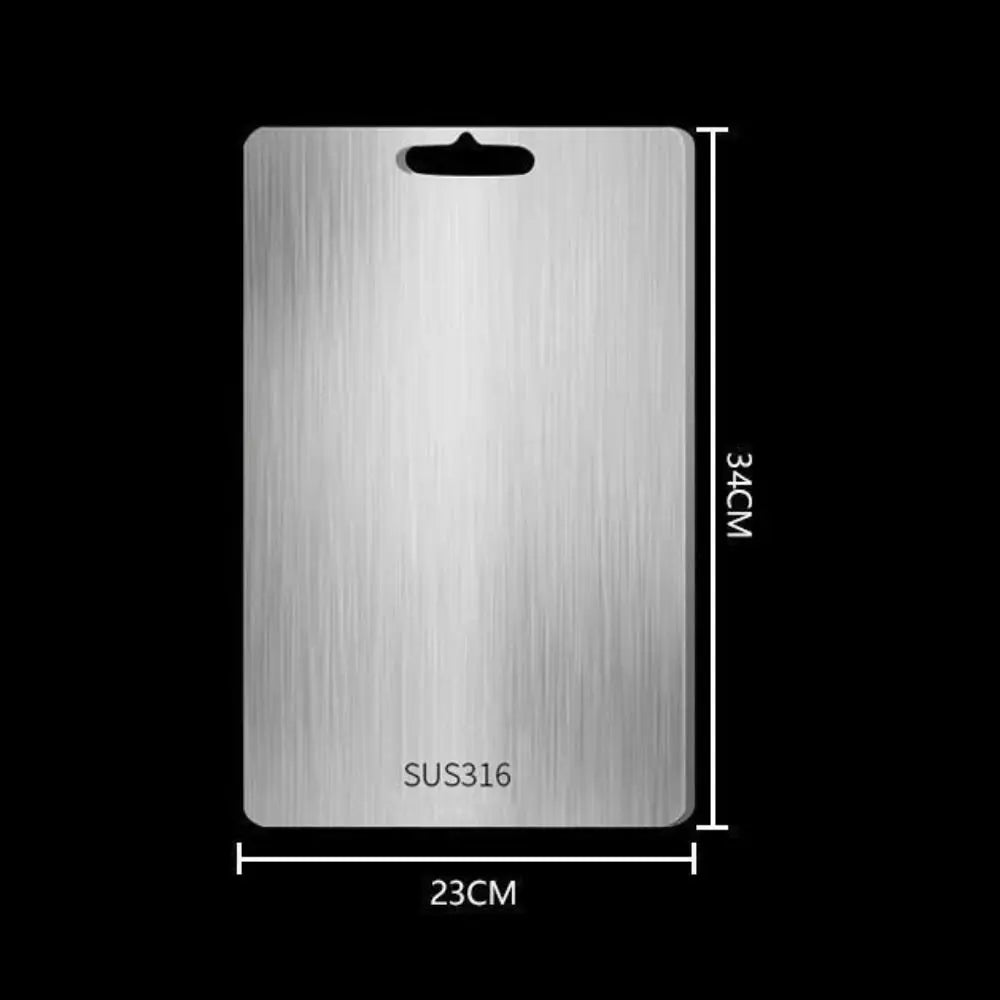 Antibacterial Stainless Steel Cutting Board for Kitchen & Dough Kneading