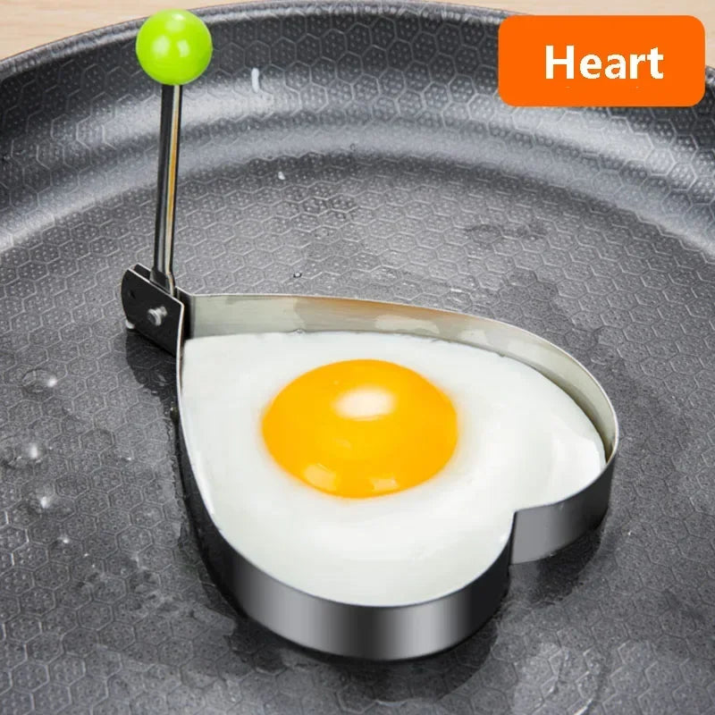 Stainless Steel Heart Egg & Pancake Mold Kitchen Gadget