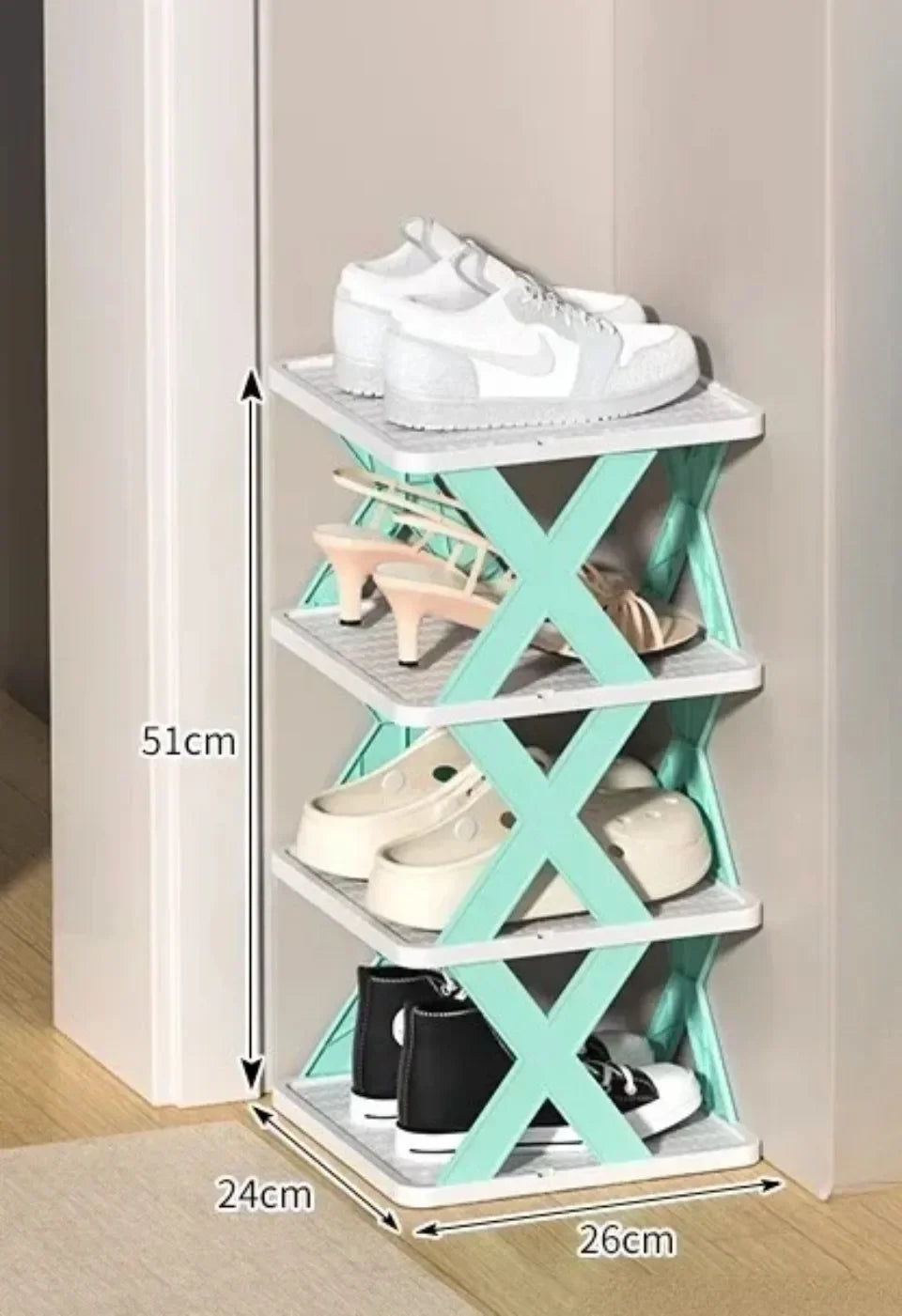 Multi-Layer Detachable Shoe Rack Organizer for Bedroom Storage