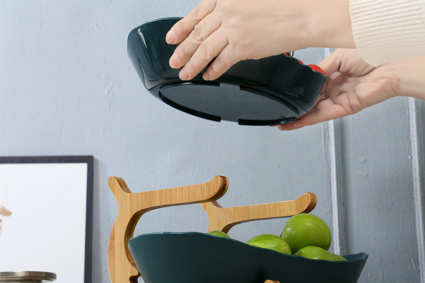 Modern 2/3 Layer Plastic Fruit & Snack Dish