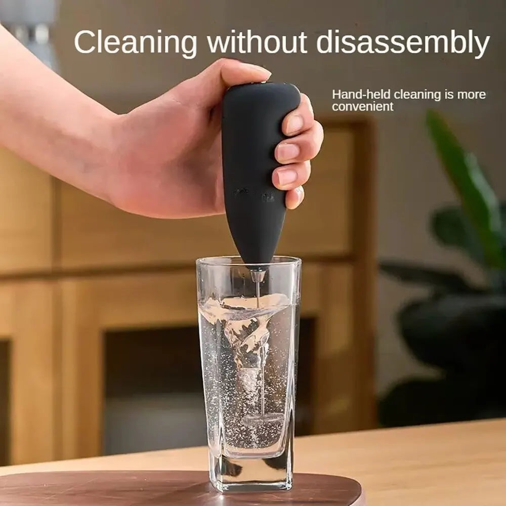 Handheld Electric Milk Frother & Mixer – Portable Coffee Foamer & Egg Beater
