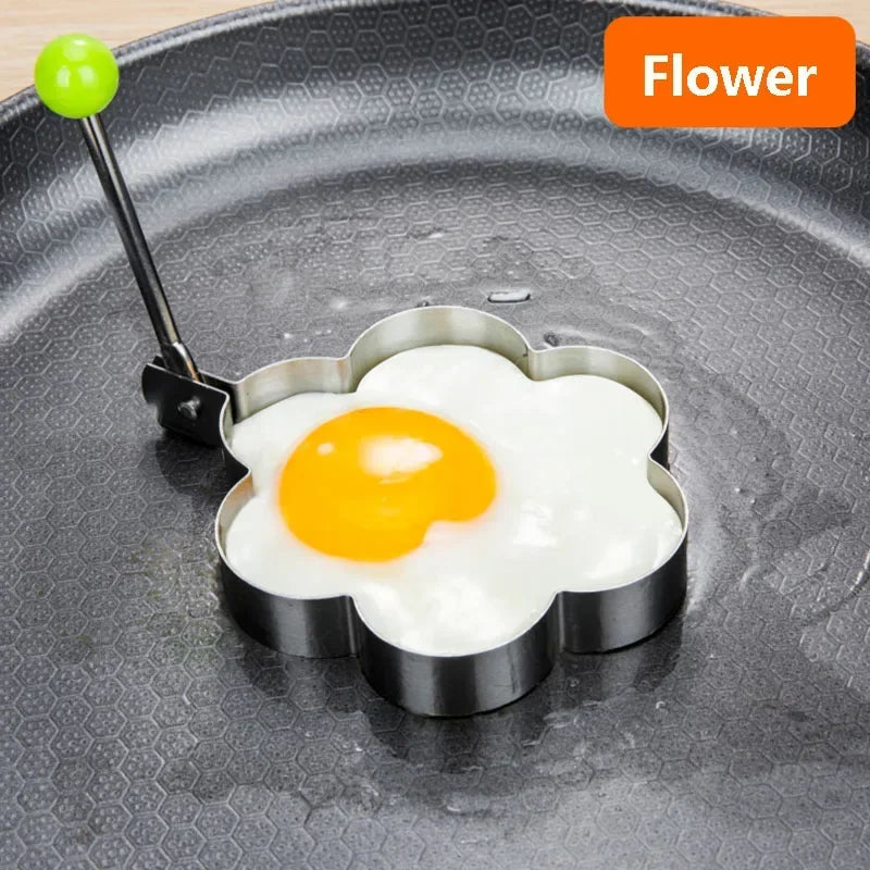Stainless Steel Heart Egg & Pancake Mold Kitchen Gadget
