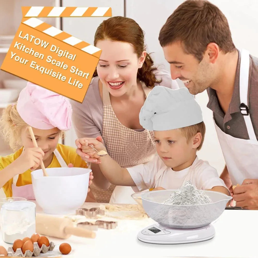 5kg/1g & 1kg/0.1g Portable Digital Scale for Postal, Food & Kitchen Use