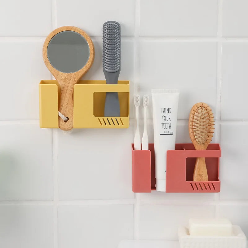 White Wall-Mounted Storage Box for Remote, Phone, and Essentials